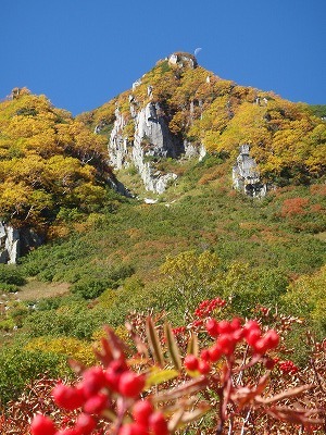 濃が池から北東稜線