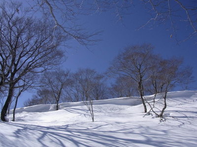 Ca1090m直下のミニ雪庇