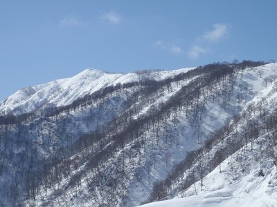 金糞岳への稜線が見えてきた