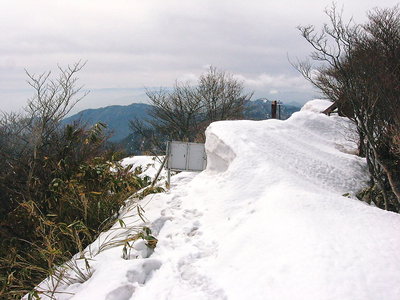 ● 鎌ケ山頂のセッピ、間に合ってよかったワン
