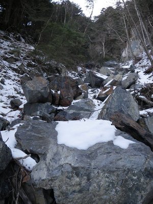 迷い込んだルンゼの入口