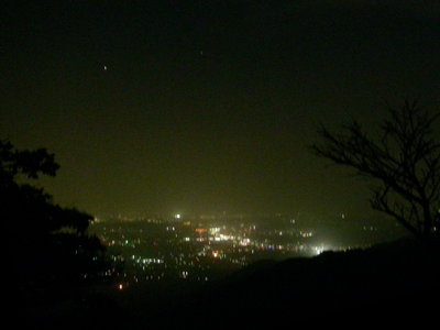 八風峠の夜景